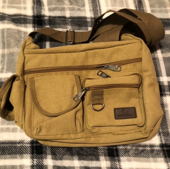 NEW Khaki Messenger Bag - Picture 8 of 10